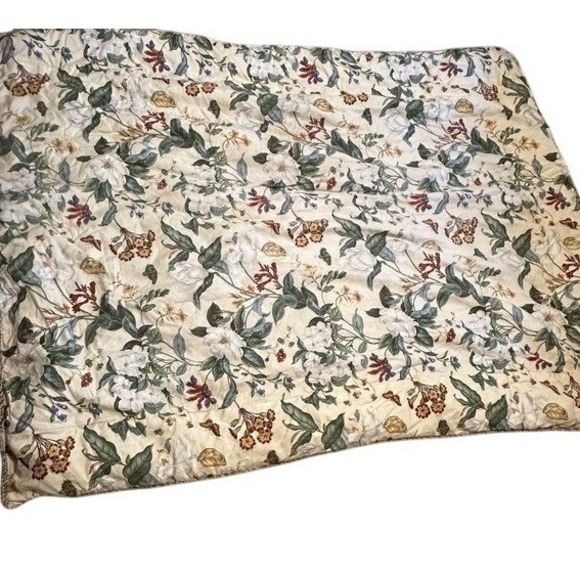 Williamburg Magnolia Floral Comforter Twin 66X85 Botanical Cottagecore Bedding